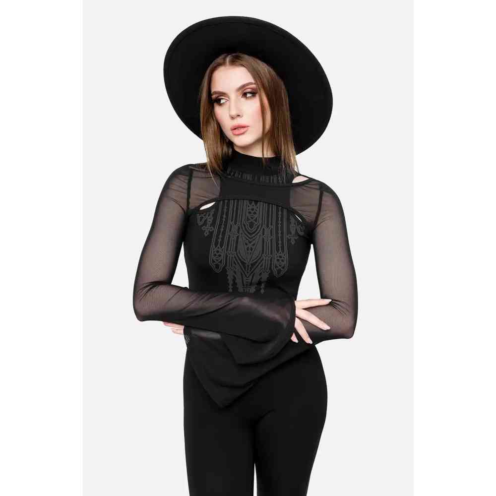 Restyle - Umbra Longsleeve top - Black